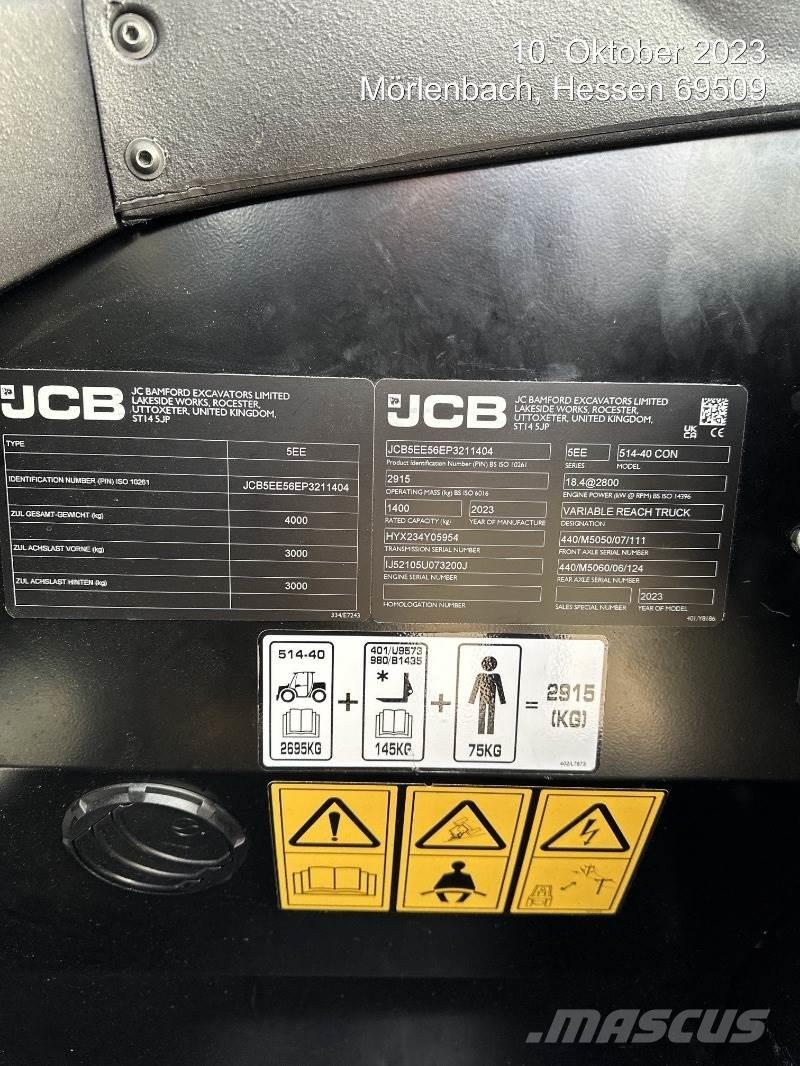 JCB 514-40 CON Телескопические погрузчики