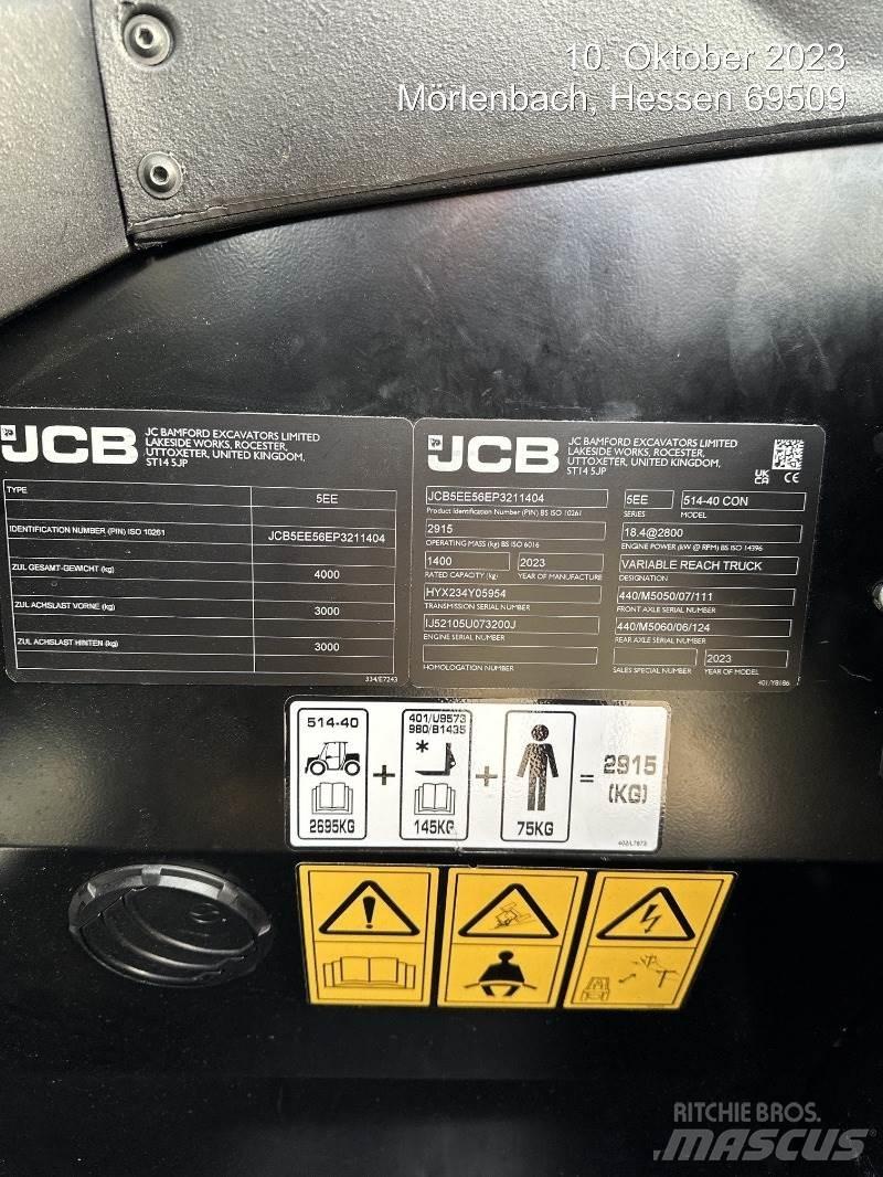 JCB 514-40 CON Телескопические погрузчики
