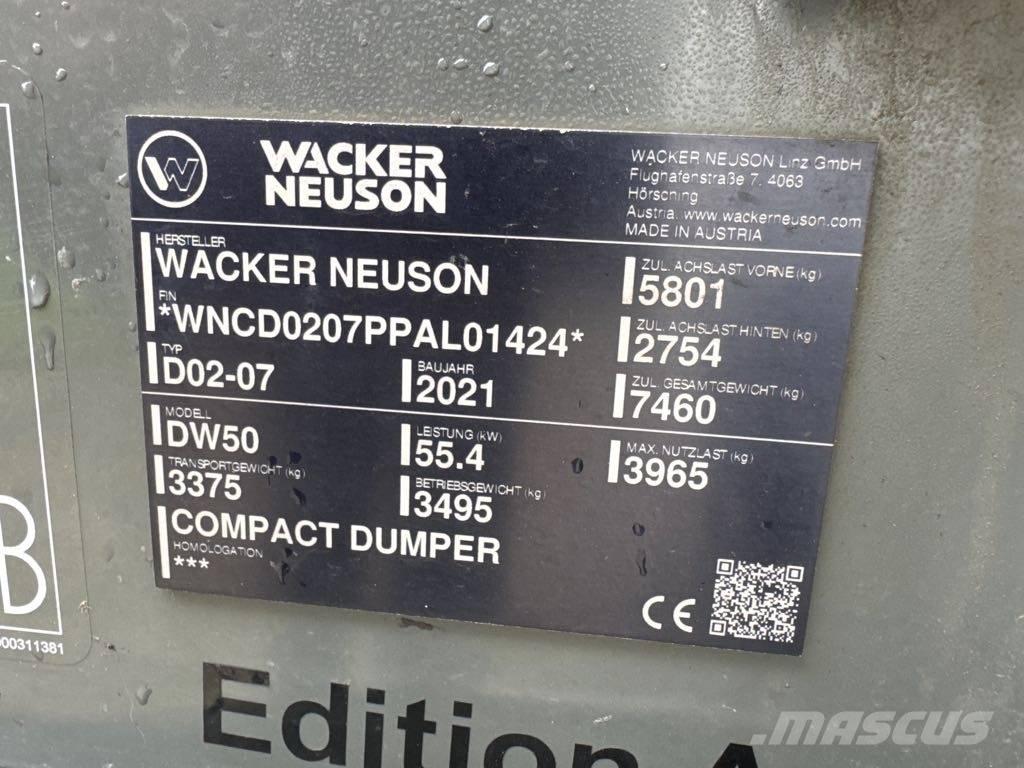 Wacker Neuson DW50 Мини-самосвалы