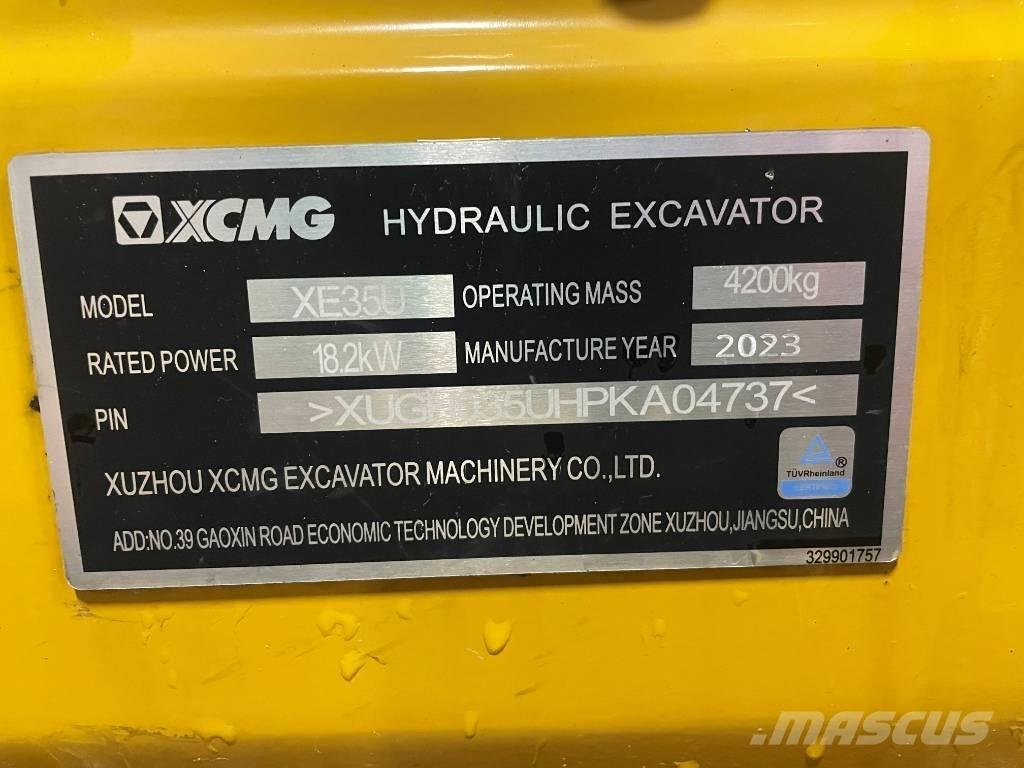 XCMG XE 35 U Мини-экскаваторы