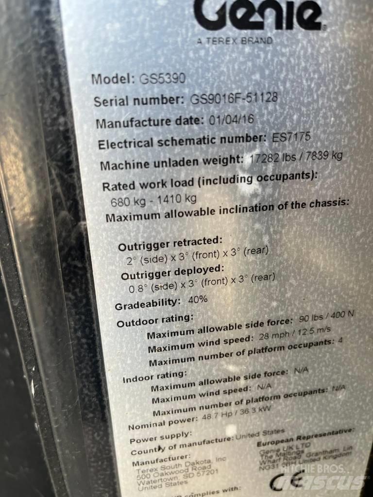 Genie GS 5390 RT Ножничные подъемники