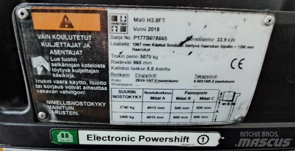 Hyster H3.0FT Дизельные погрузчики