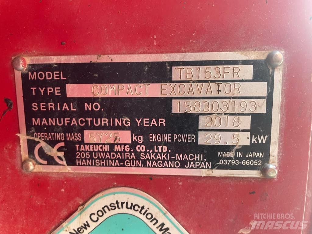 Takeuchi TB 153 FR Мини-экскаваторы