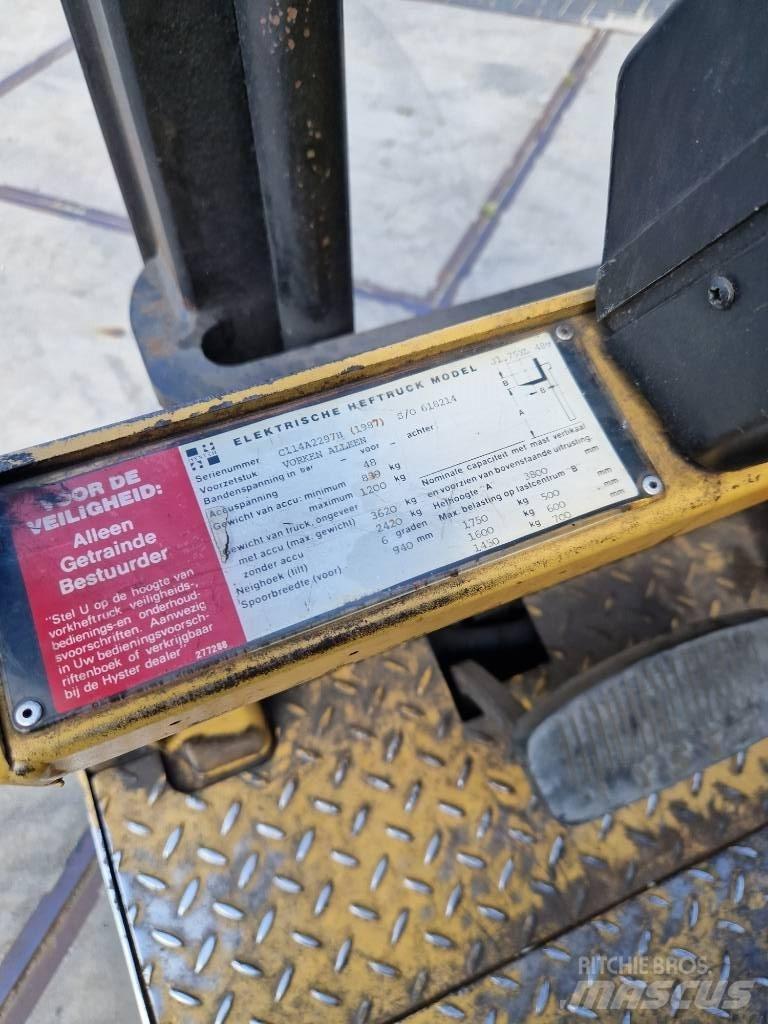 Hyster J 1.75xl Электропогрузчики