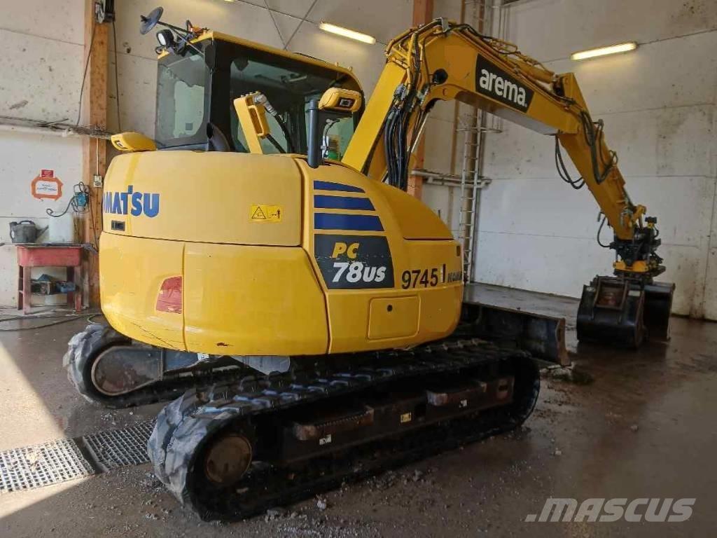 Komatsu PC78US-10 Малые экскаваторы 7т-12т