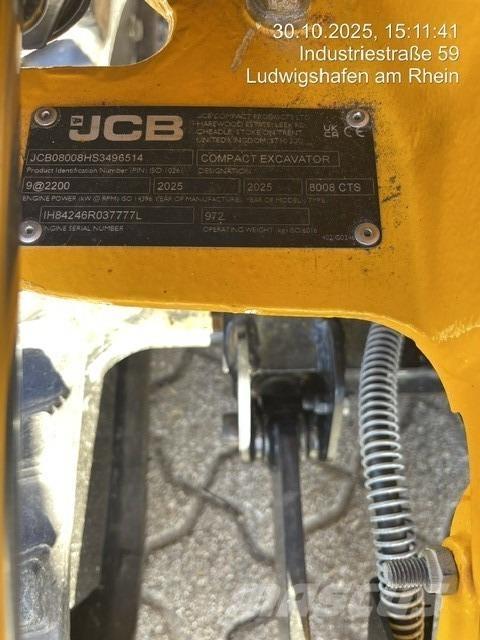 JCB 8008CTS Мини-экскаваторы