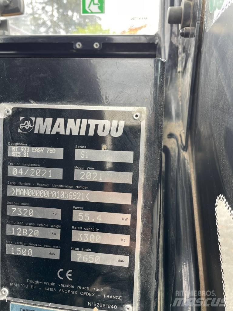 Manitou MT 933 Easy Телескопические погрузчики