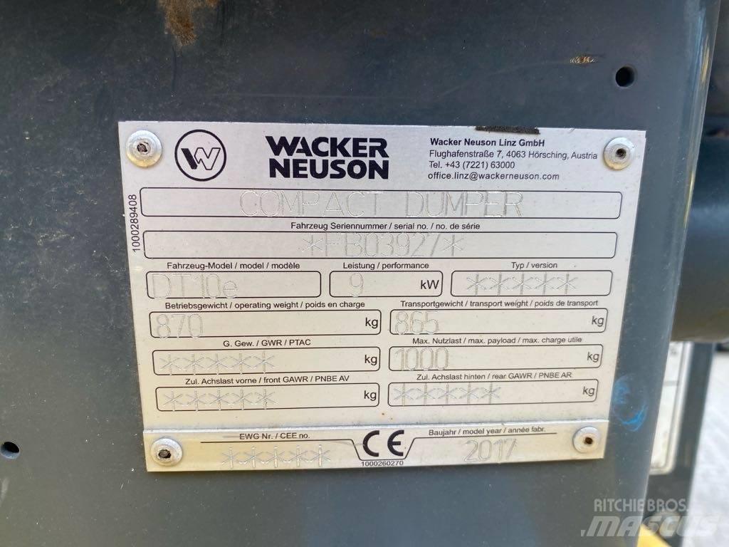 Wacker Neuson DT10e Гусеничные самосвалы