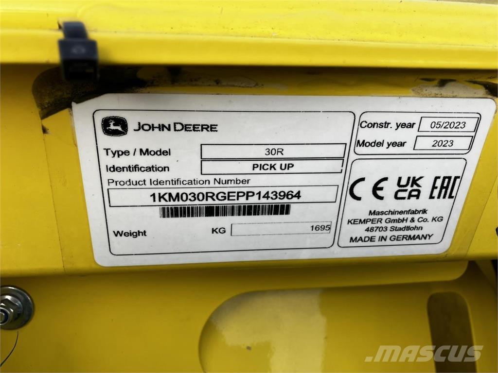 John Deere 30R Компоненты для зерноуборочных комбайнов