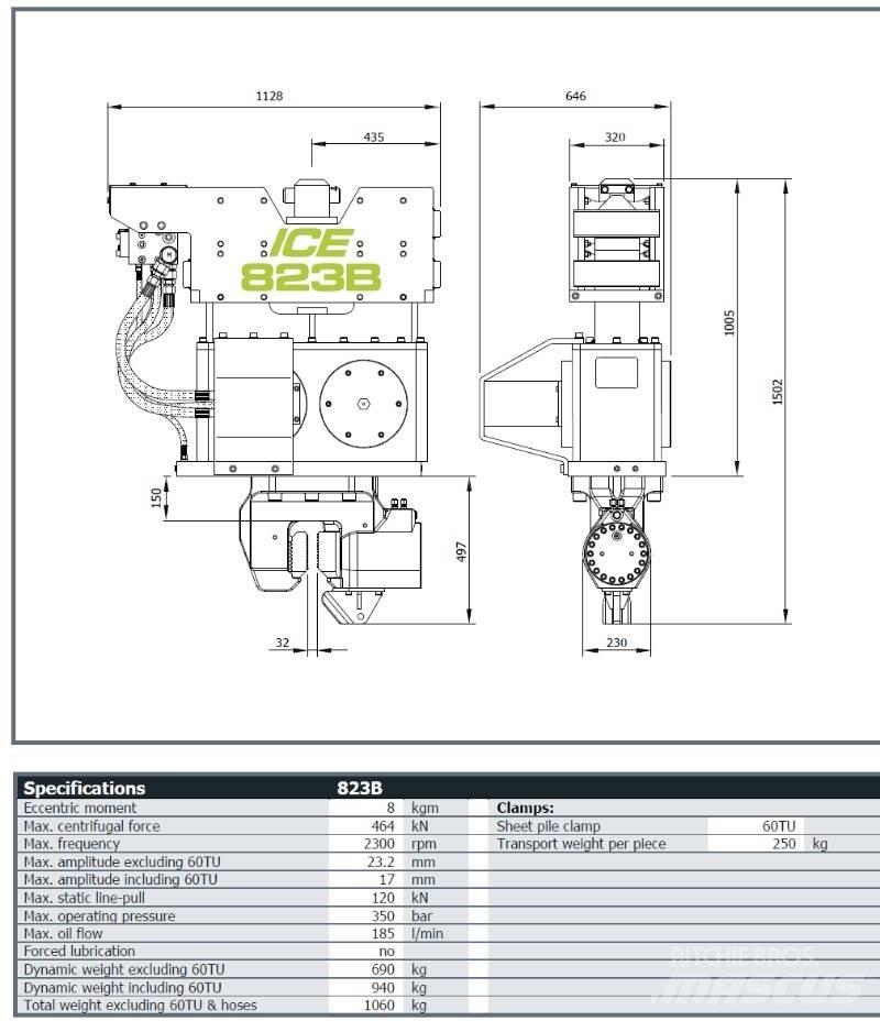  ICE 823B Комплектующие и запасные части для бурильных установок