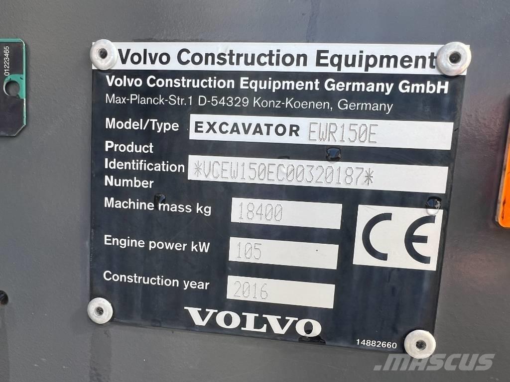 Volvo EWR 150 E Колёсные экскаваторы