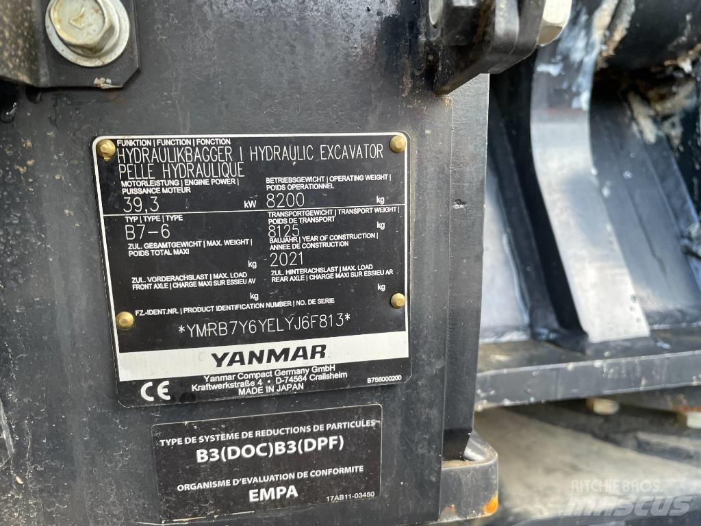 Yanmar B7 Малые экскаваторы 7т-12т