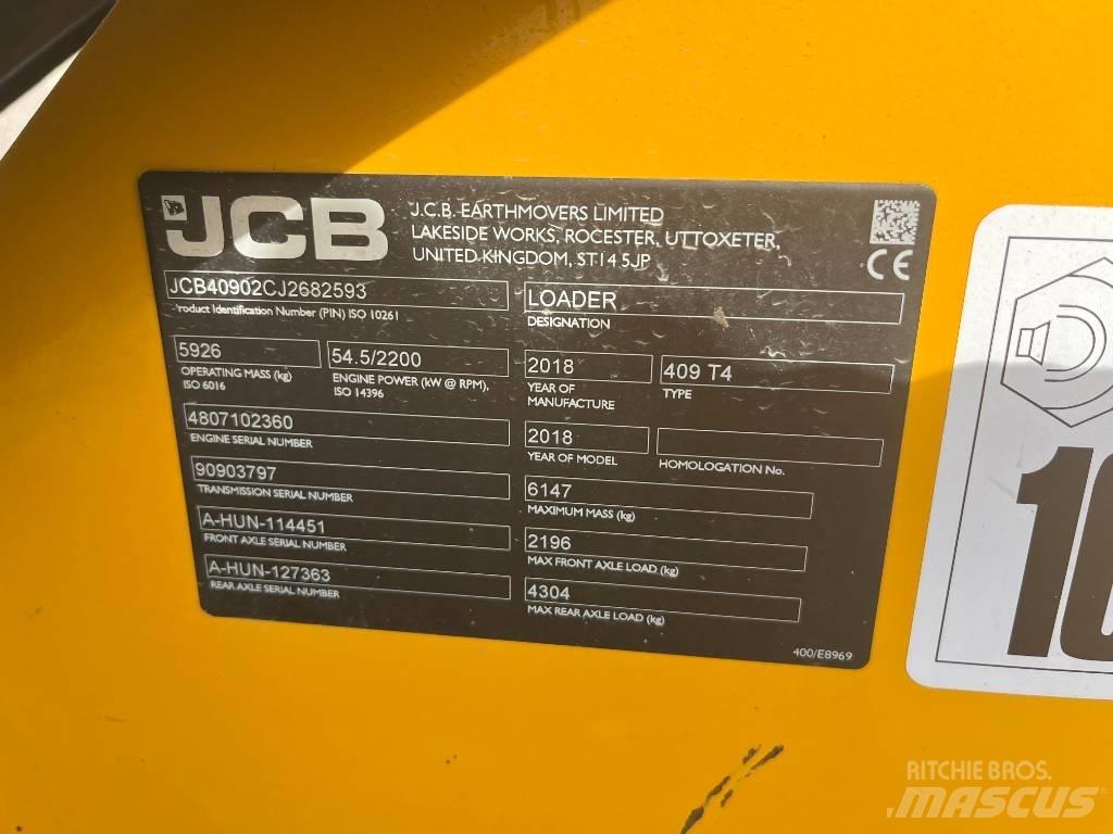 JCB 409 T4 Фронтальные погрузчики