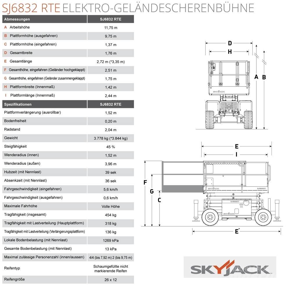 SkyJack SJ68832 RTE Ножничные подъемники