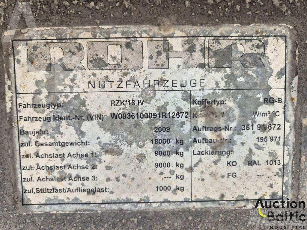 Rohr RZK 18 IV Тентованные полуприцепы
