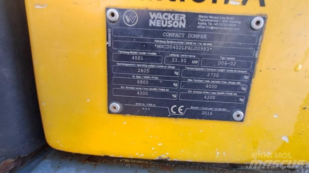 Wacker Neuson LD4001 Мини-самосвалы