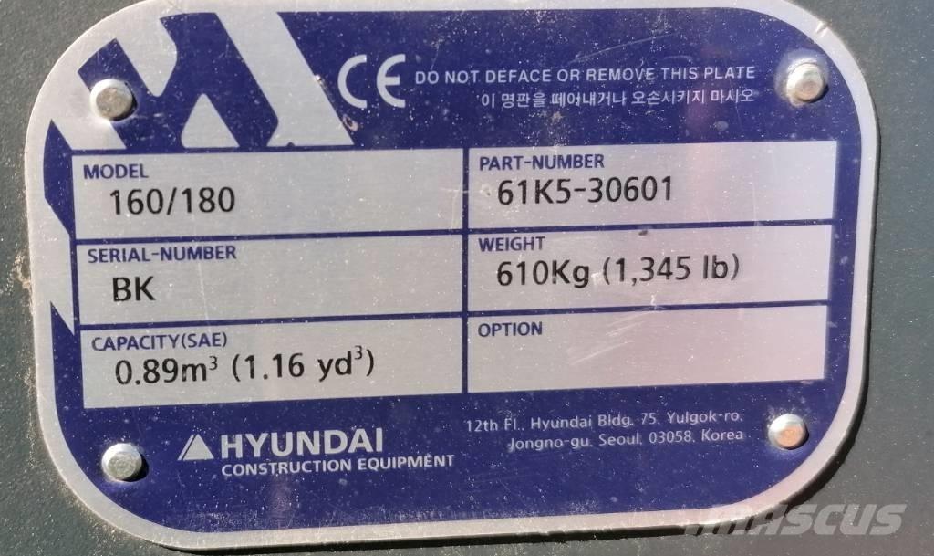 Hyundai 0.89m3_HX180 Ковши