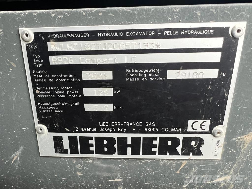 Liebherr R926 Comp Гусеничные экскаваторы