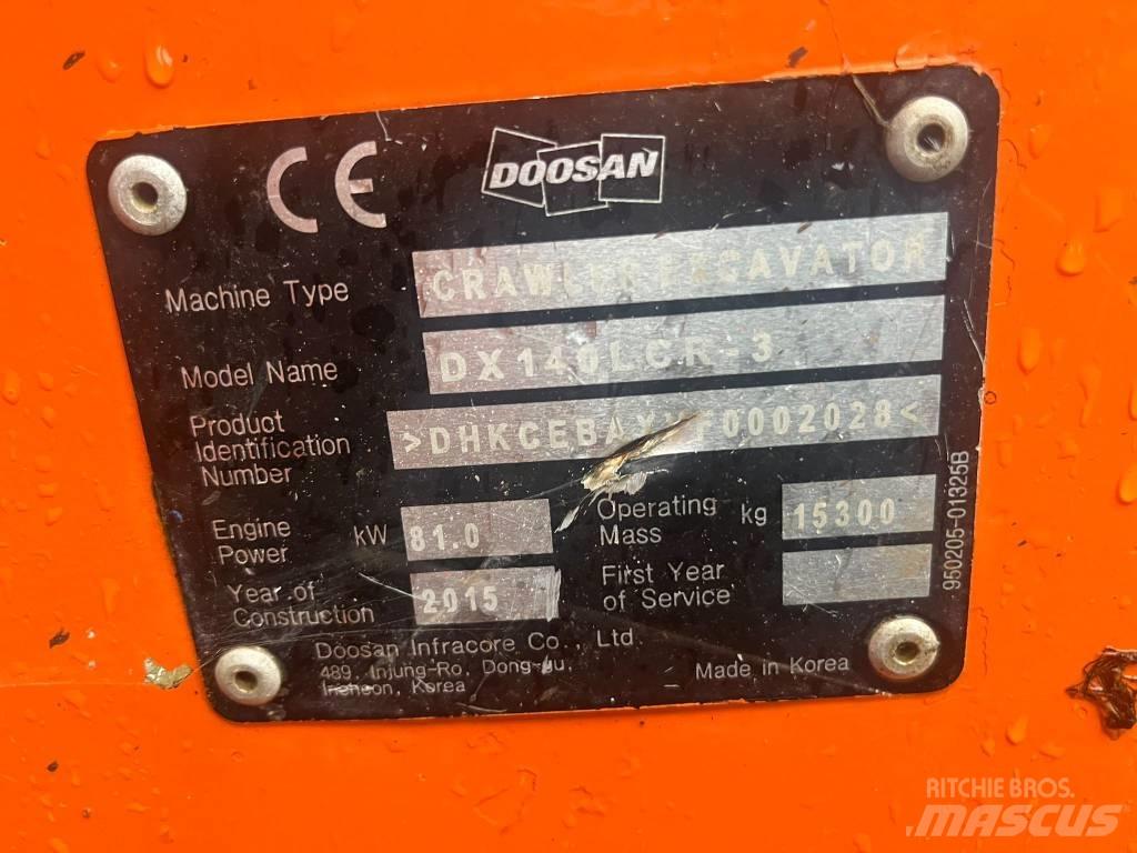  2015 DX140LCR-3 Гусеничные экскаваторы