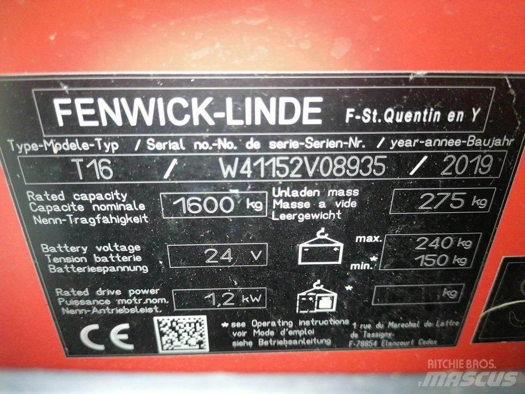 Linde T16L Ручные электрические тележки