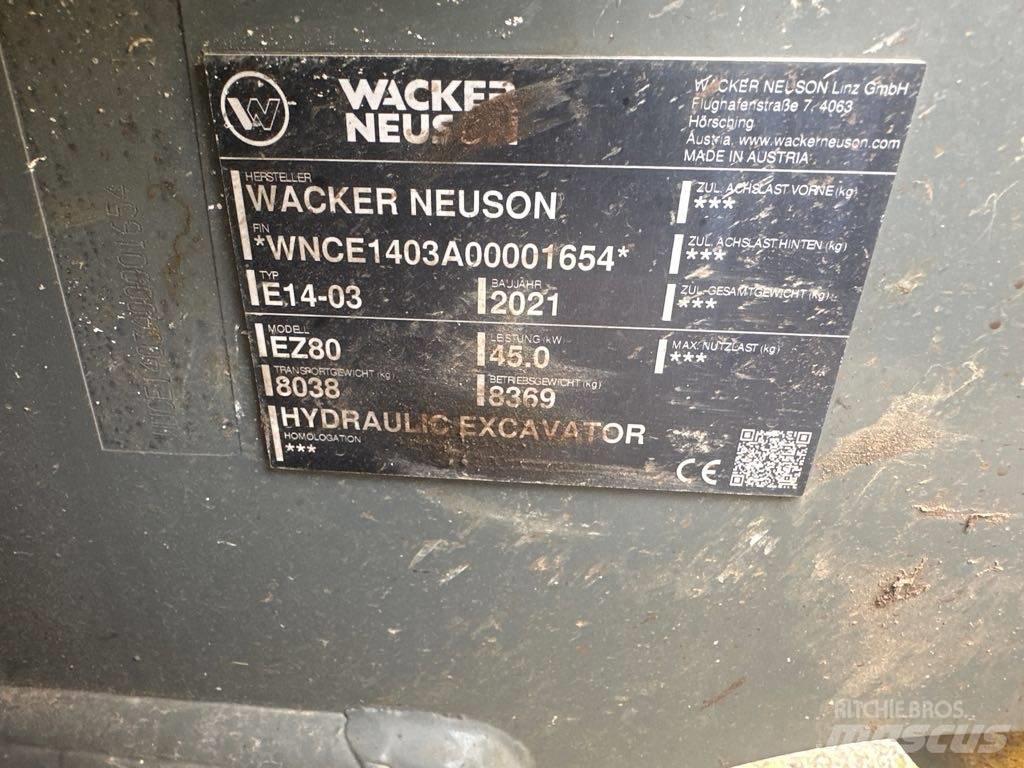Wacker Neuson EZ80 Гусеничные экскаваторы