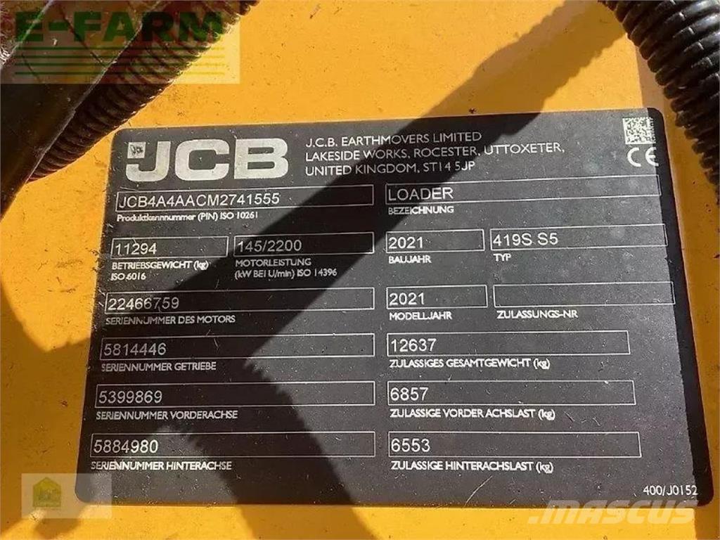JCB 419s s5 Мини-экскаваторы