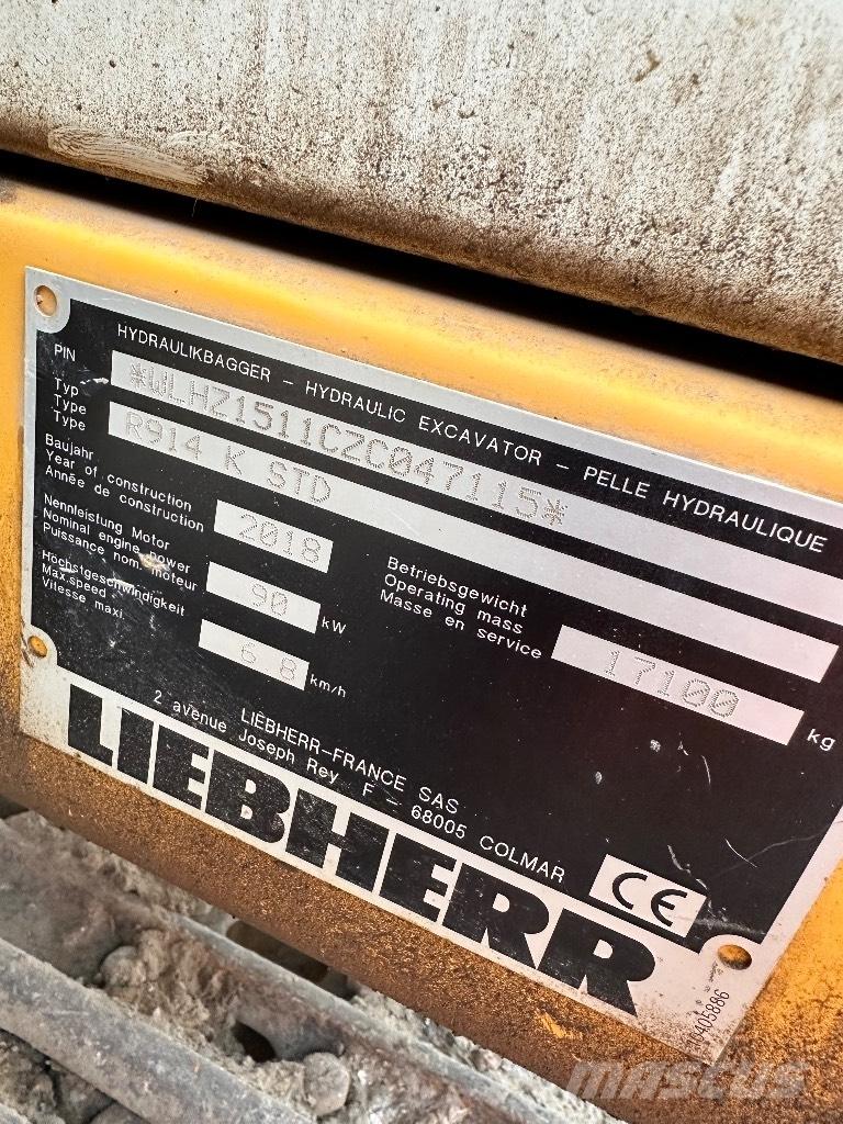 Liebherr R 914 K STD Гусеничные экскаваторы