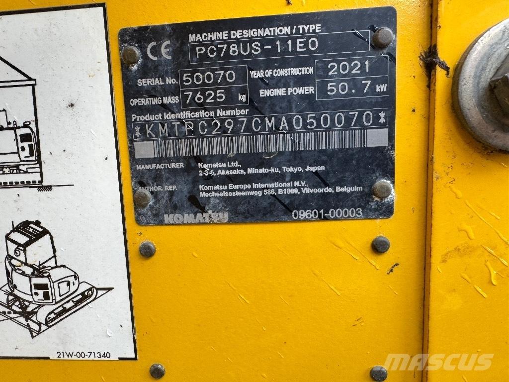 Komatsu PC 78 US Малые экскаваторы 7т-12т