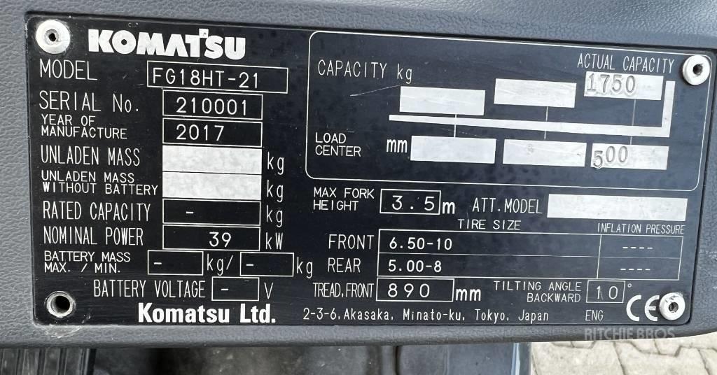 Komatsu FG15HT-21 Газовые погрузчики