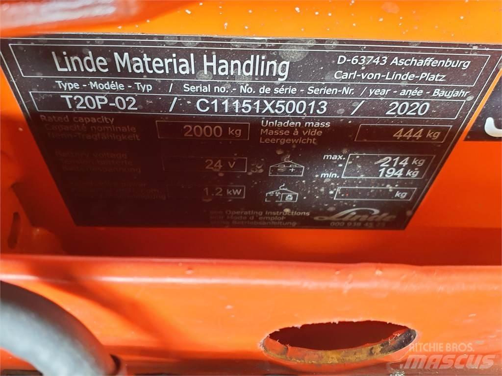 Linde T20P Ручные электрические тележки