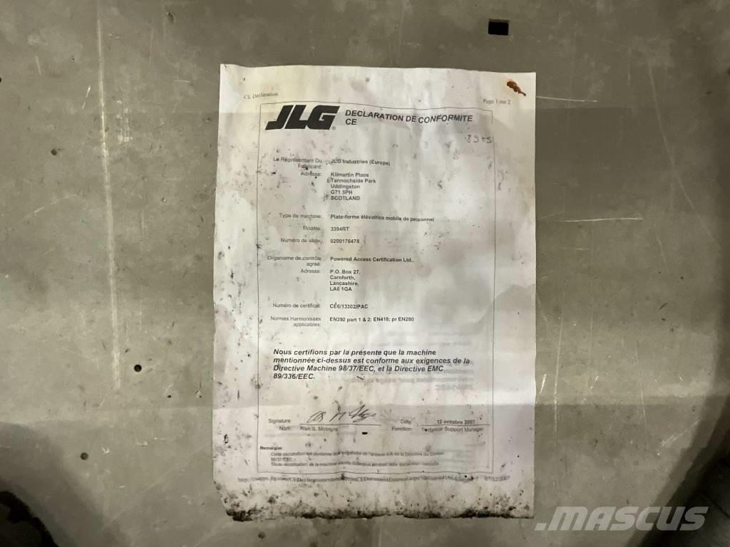 JLG 3394 RT Ножничные подъемники
