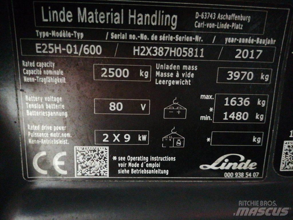 Linde E25H-01/600 Электропогрузчики