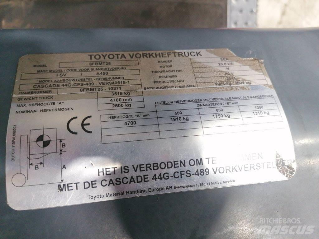 Toyota 8FBMT25 Электропогрузчики