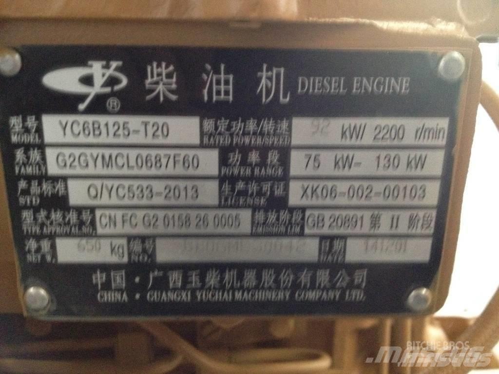 Yuchai YC6B125-T20 Двигатели