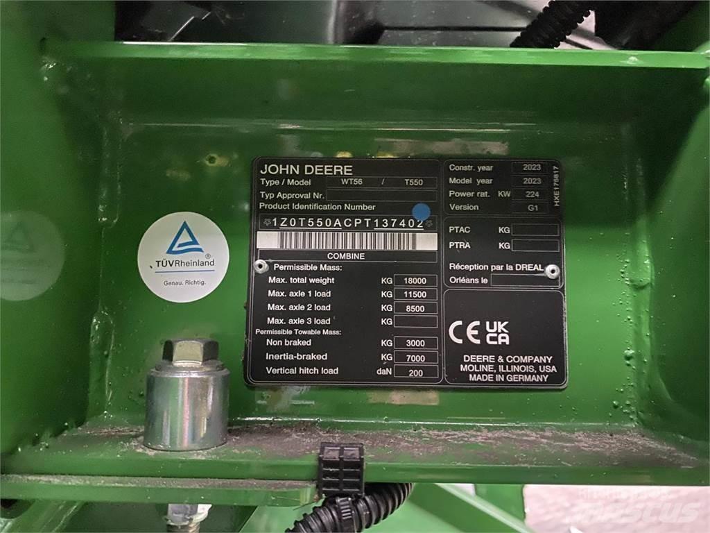 John Deere T550i Зерноуборочные комбайны