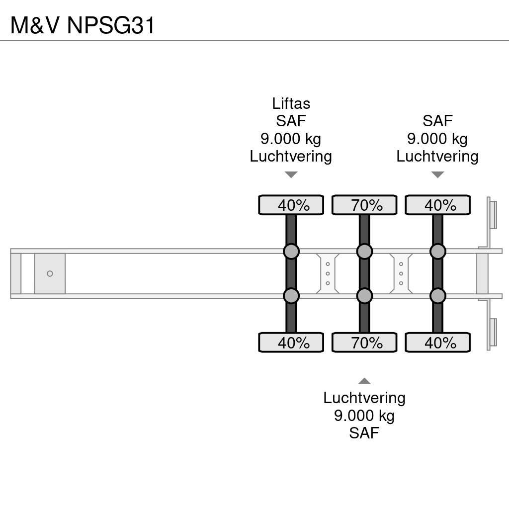 M&V NPSG31 Полуприцепы-платформы/боковая разгрузка
