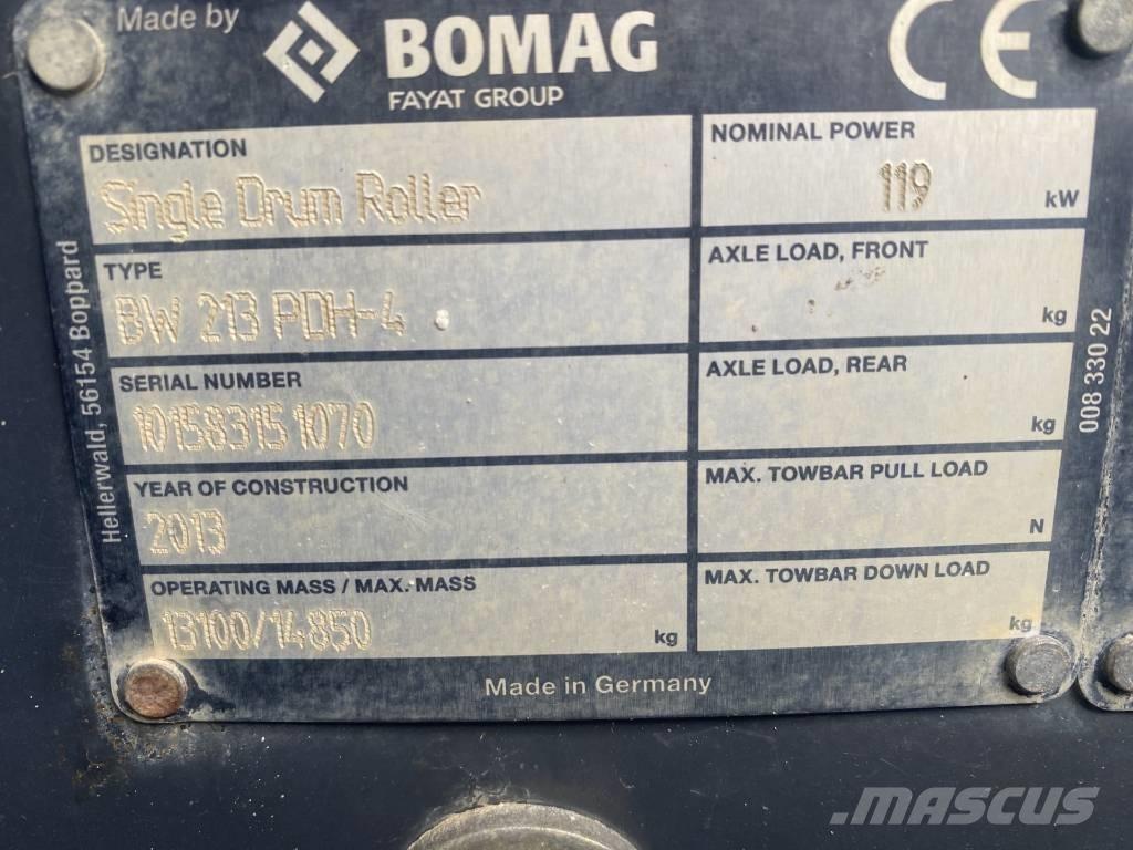 Bomag BW 213 P D H-4 Грунтовые катки