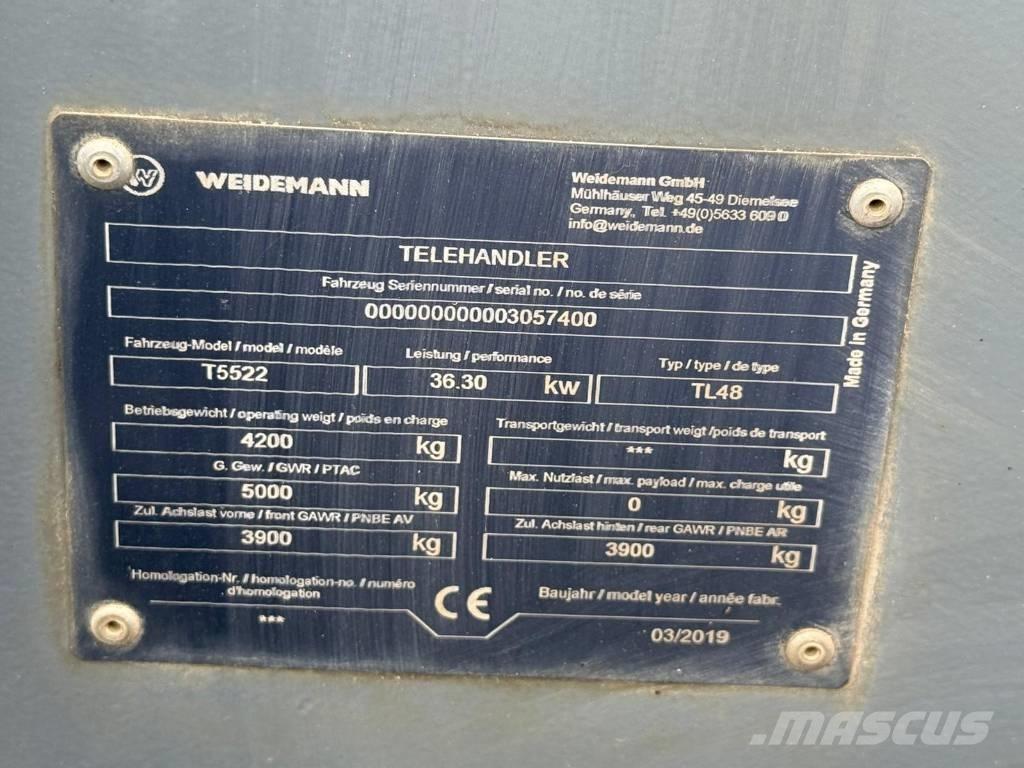 Weidemann T5522 Сельскохозяйственные телескопические погрузчики