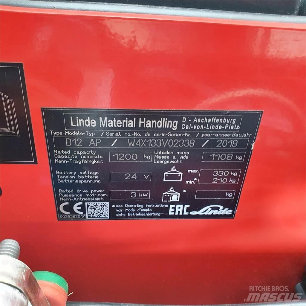 Linde D12AP Ручные штабелёры с электроподъёмом