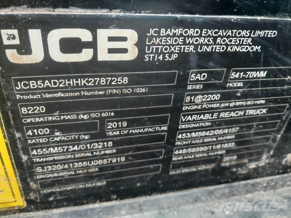 JCB 541-70 Сельскохозяйственные телескопические погрузчики