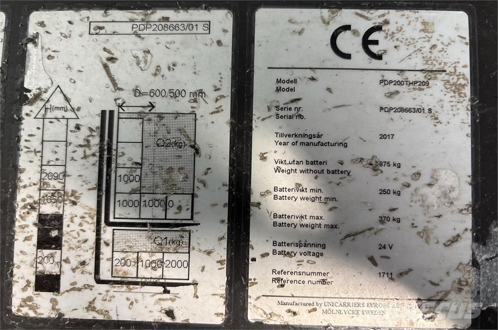 Atlet PDP200 Самоходные электроштабелёры