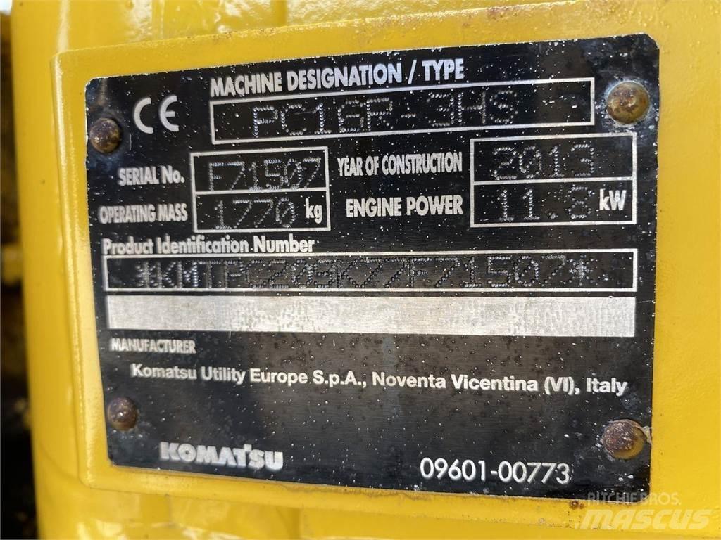 Komatsu PC16R-3 Колёсные экскаваторы