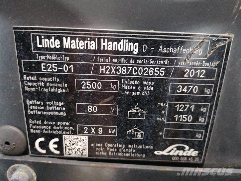 Linde E25-01 Электропогрузчики