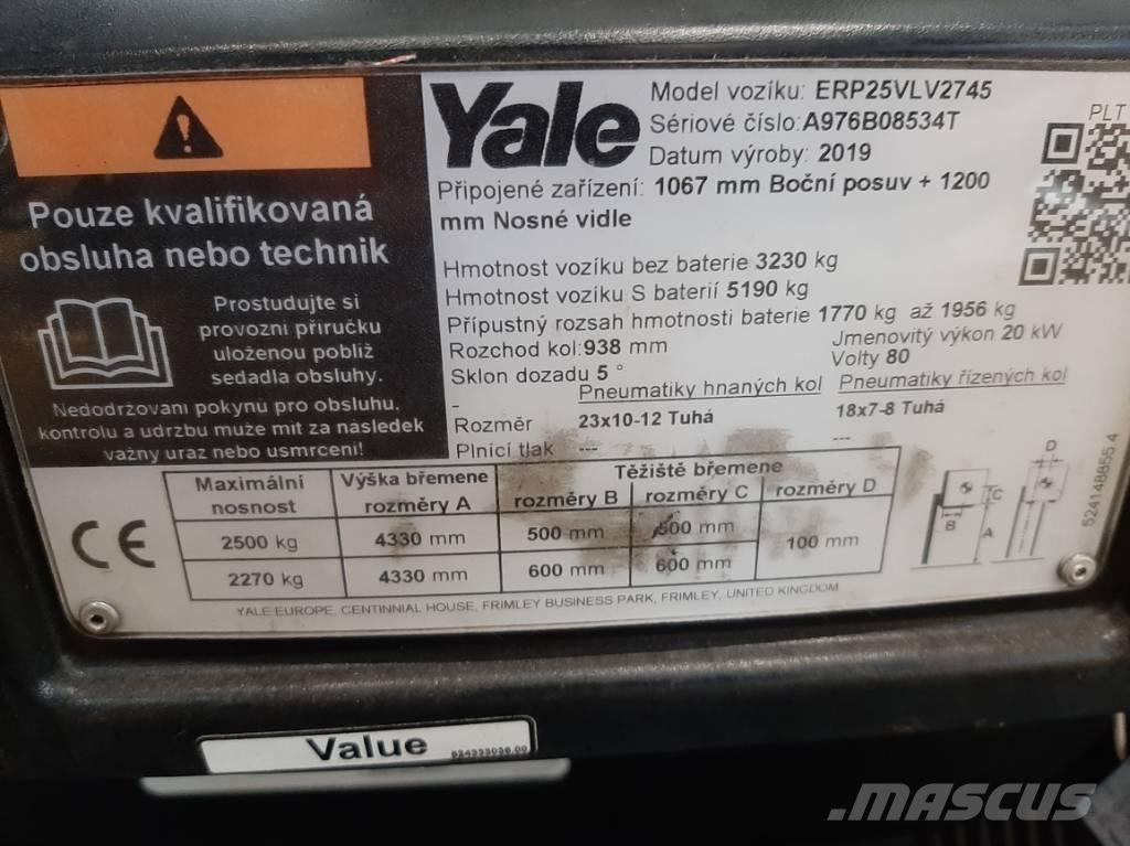 Yale ERP 25 VL Электропогрузчики