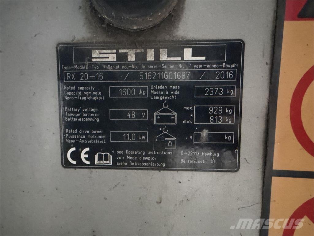 Still RX20-16 Электропогрузчики