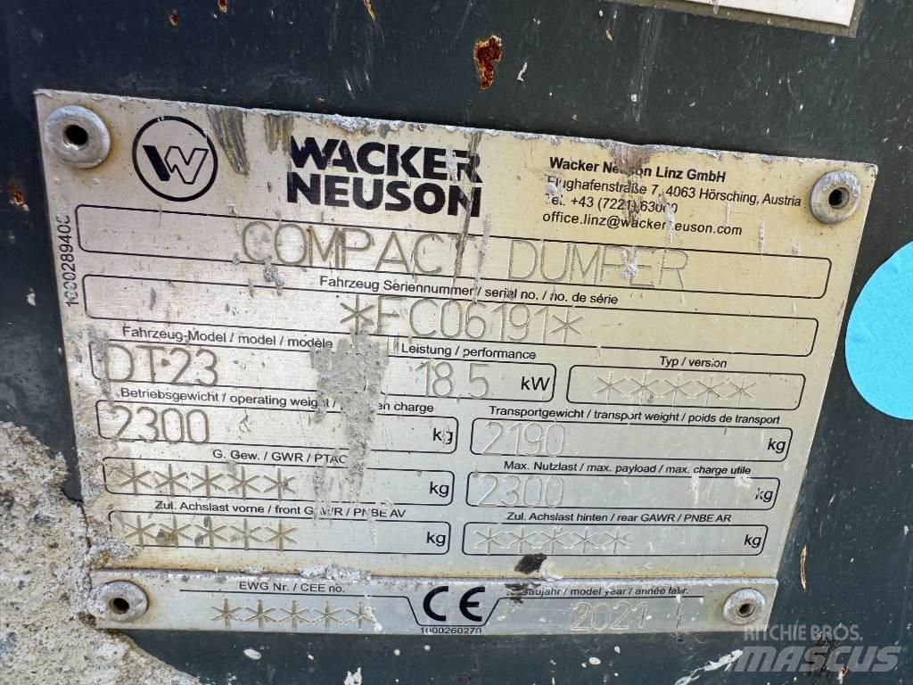 Wacker Neuson DT23 Гусеничные самосвалы
