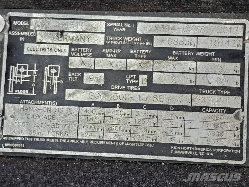 Linde H45T Газовые погрузчики