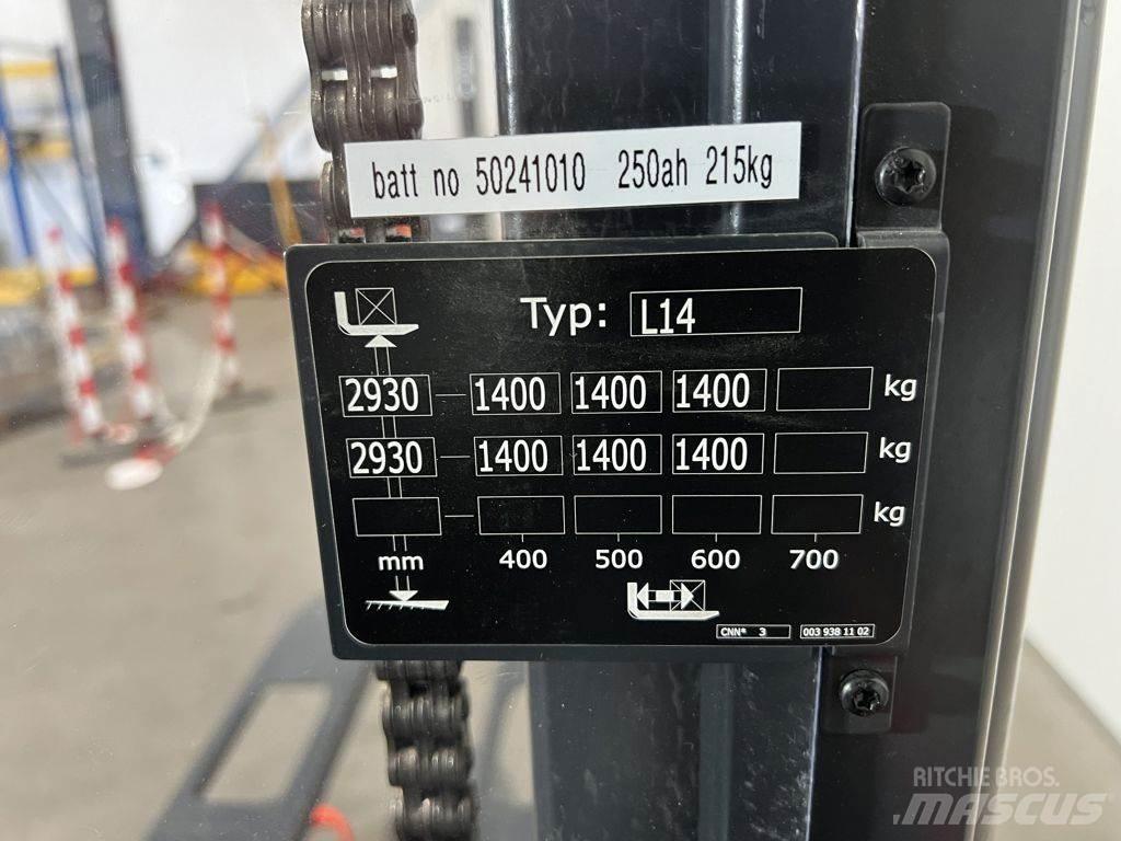 Linde L14 Ручные штабелёры с электроподъёмом