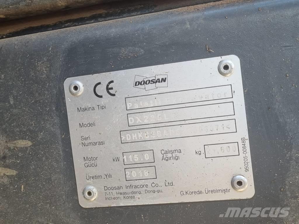 Doosan DX 225 Гусеничные экскаваторы
