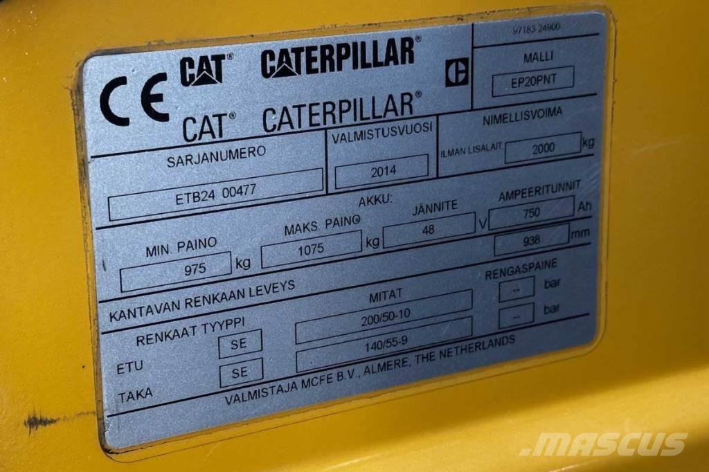 CAT EP 20 Электропогрузчики